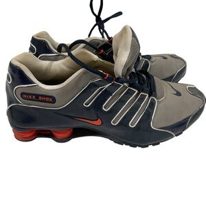 Nike Black and Gray Athletic Shoes with Shox Technology